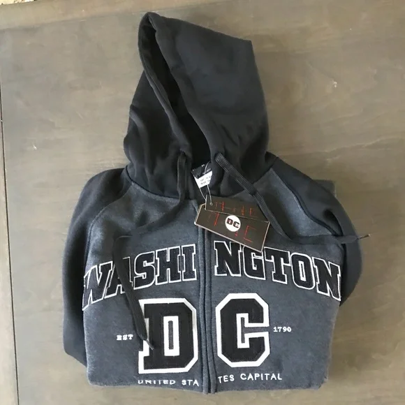 Washington DC Zip-Up Hoodie - Picture 1 of 2